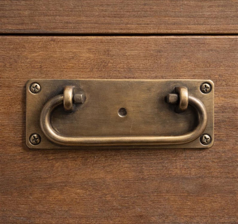 Set of 2 Vintage Brass Drawer Pulls