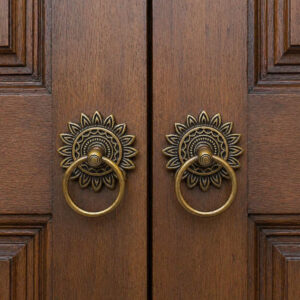 Solid Brass Sun Ring Pull