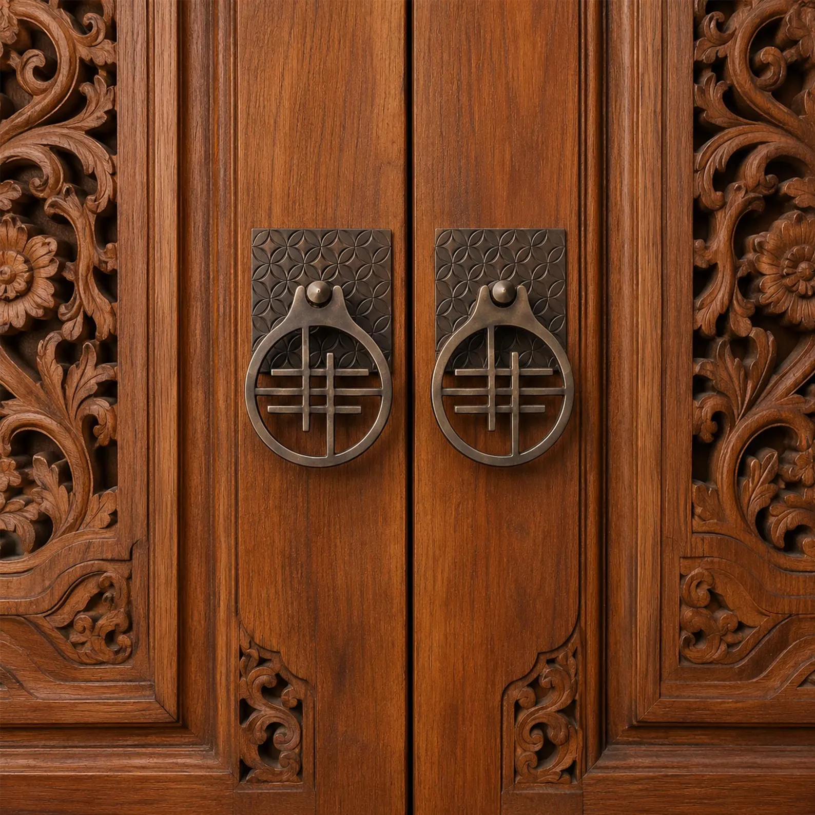 Batik Kawung Brass Ring Pull
