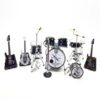 Dream Theater Mini Drum Kit & John Petrucci Signature Guitars 1/12 Scale