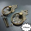 This listing is for a 6.69-inch Lot of 2 Pcs Vintage Double Handle Antique Cabinet Drawer Handle pulls.