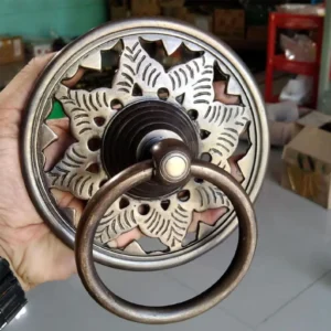 Vintage Big Round Ring Pulls Solid Brass
