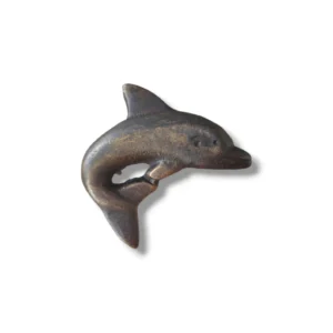 Antique Dolphin Cabinet Solid Brass Drawer Handle Knob Pull