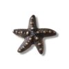 4 pcs Antique Starfish Cabinet Solid Brass Drawer Handle Knob Pull.