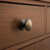 Round Antique Brass Drawer Knobs