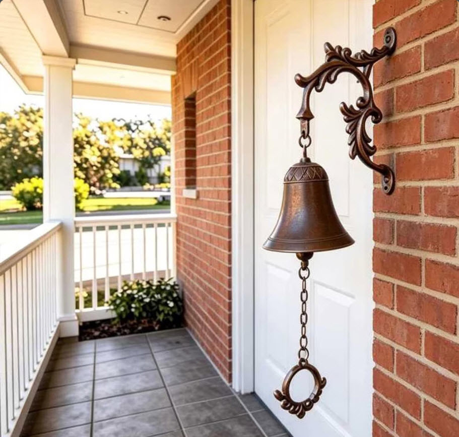 Set of 2 Solid Brass Minimalist Door Bells