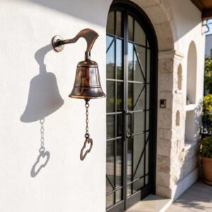 Antique Brass Wall Mounted Doorbell